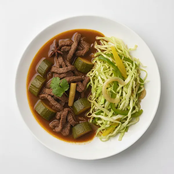Vietnamese Bo Kho Beef With Keto Cabbage Noodle